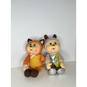 Cabbage Patch Kids Lot Winter Wonderland Cordelia Reindeer And Woodland Fox